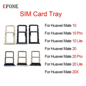 10vnt Už Huawei Mate 10 20 20X Pro Lite SIM Kortelės Dėklas Lizdo Laikiklį Adapterio Lizdas, Remontas, Dalys