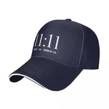 11:11 - Tai yra Biblijos Bžūp beisbolo kepuraitę rave vyriškos kepurės Moterims