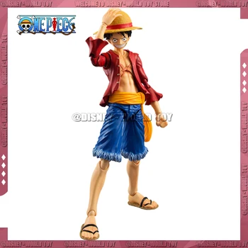 19cm One Piece Anime Pav Luffy Permainingi Galvos Ir Rankų Veiksmų Skaičiai Pvc Statula, Kolekcines, Modelį, Dekoro, Žaislų Berniukas Dovanos