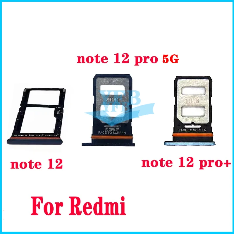 Už Xiaomi Redmi 12 Pastaba Pro Pro Plus+ Sim Kortelės Dėklas Reader Laikiklio Adapterio Remontas, Atsarginės Dalys - 0