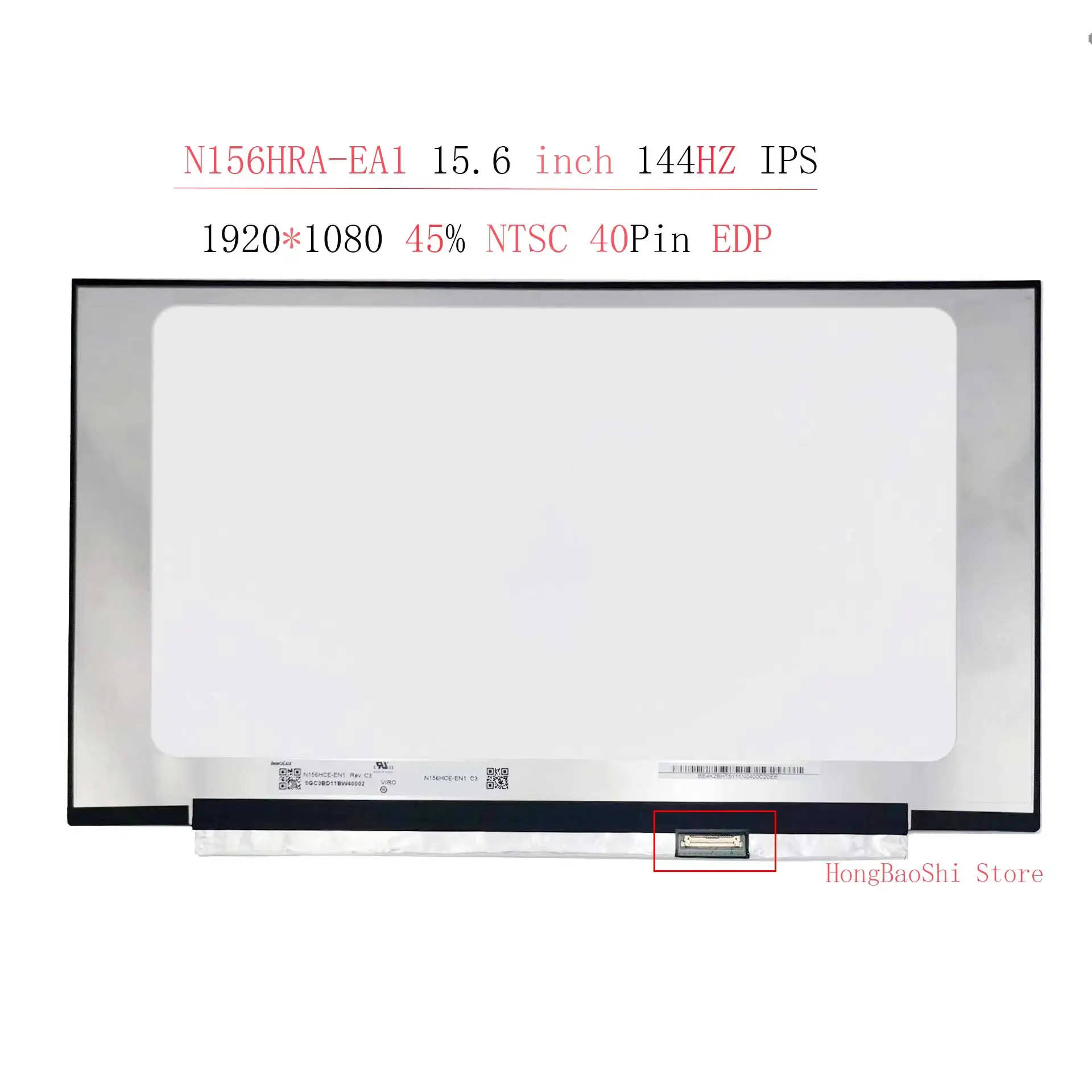 LM156LF2F01 tinka N156HRA-EA1 LM156LF2F03 B156HAN08.4 Slim LED matrix laptop lcd ekrano skydelis FHD 144hz 1920*1080p 40 smeigtukai EDP - 0