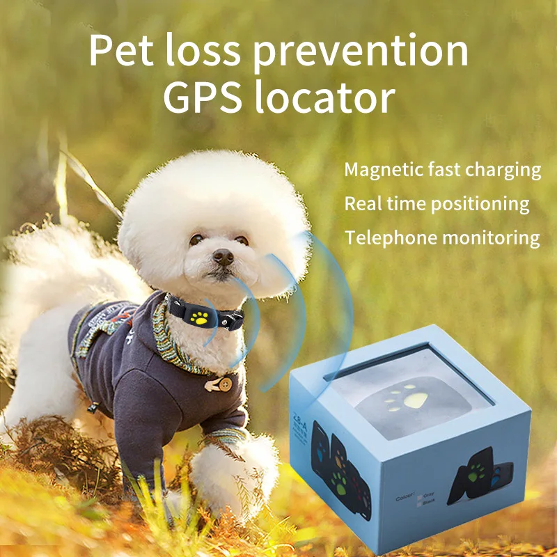 Pet Gps Locator Šuo, Katė Gps Smart Locator Nešiojami Pet Tracker Anti-Loss Įrašyti Sekimo Įrankis - 0