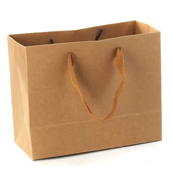 1PCS/daug kraft popieriaus saugojimo krepšys su rankena vestuves dovanų maišeliai Daugiafunkcinis audiniai batus dovanų popieriniai maišeliai Didmeninė