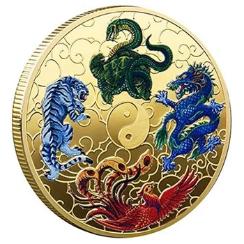 1Set Senųjų Mitinių Būtybių Pasisekė Monetos Loterijos Bilietas Vyriais Įrankis Pasisekė Žavesio Iššūkis Monetos Metalo