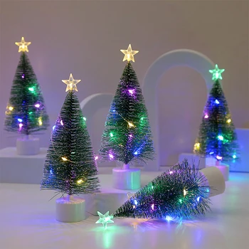 2023 Naujas Šviesos Mini Plastiko Kalėdų Eglutės Gražių Mažų Dirbtinės Kalėdų Eglutės Stalo Dekoracijas Kalėdinės Namų Dekoracijos