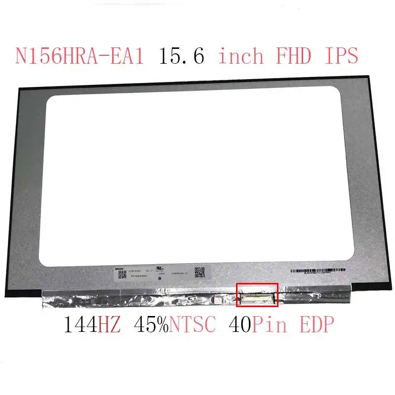 LM156LF2F01 tinka N156HRA-EA1 LM156LF2F03 B156HAN08.4 Slim LED matrix laptop lcd ekrano skydelis FHD 144hz 1920*1080p 40 smeigtukai EDP - 1