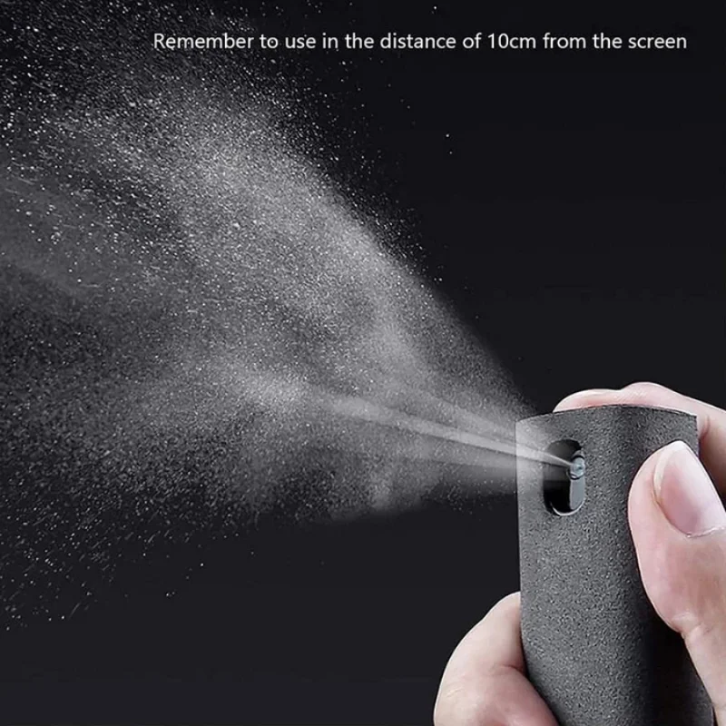 2 In 1 Mikropluošto Screen Cleaner Spray Nešiojamų Butelio Stiklo Audiniu Telefono, 