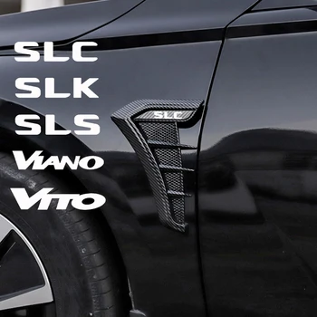 2vnt Anglies Pluošto Automobilio Eksterjero Anti-susidūrimo Apsauginiai Lipdukai Mercedes Benz SLC SLK SLS Viano Vito Priedai