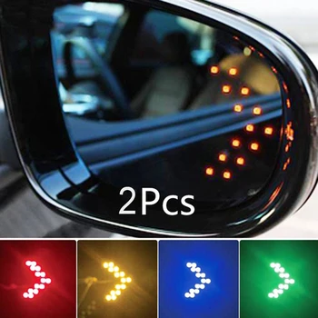 2vnt Automobilio LED žibintai, Galinio vaizdo Veidrodėliai Rodyklių Skydelis Lengvųjų automobilių produktus, Veidrodis, skirta 