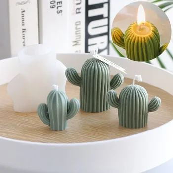 3D Kaktusas Aromatizuoti Žvakės Silikono Formos 