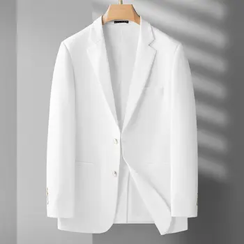 5813 -Rudenį ir žiemą naujas produktas vyrų kostiumas verslo atsitiktinis paprastumo tinklelis vieną vakarų striukė vyrų top coat