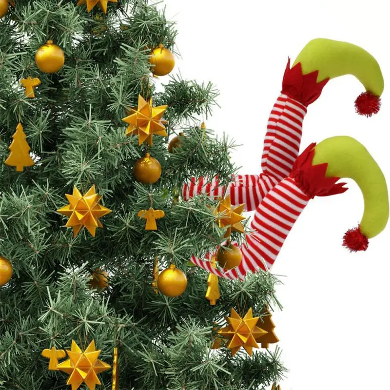 Naujųjų Metų Pakabučiai Juokinga Šventinę Atmosferą Kūrybinė Grupė Tiekia Kalėdų Medžio Kabantys Papuošalai Minkštas Žalia Ir Raudona Pusę Kūno Mielas - 4