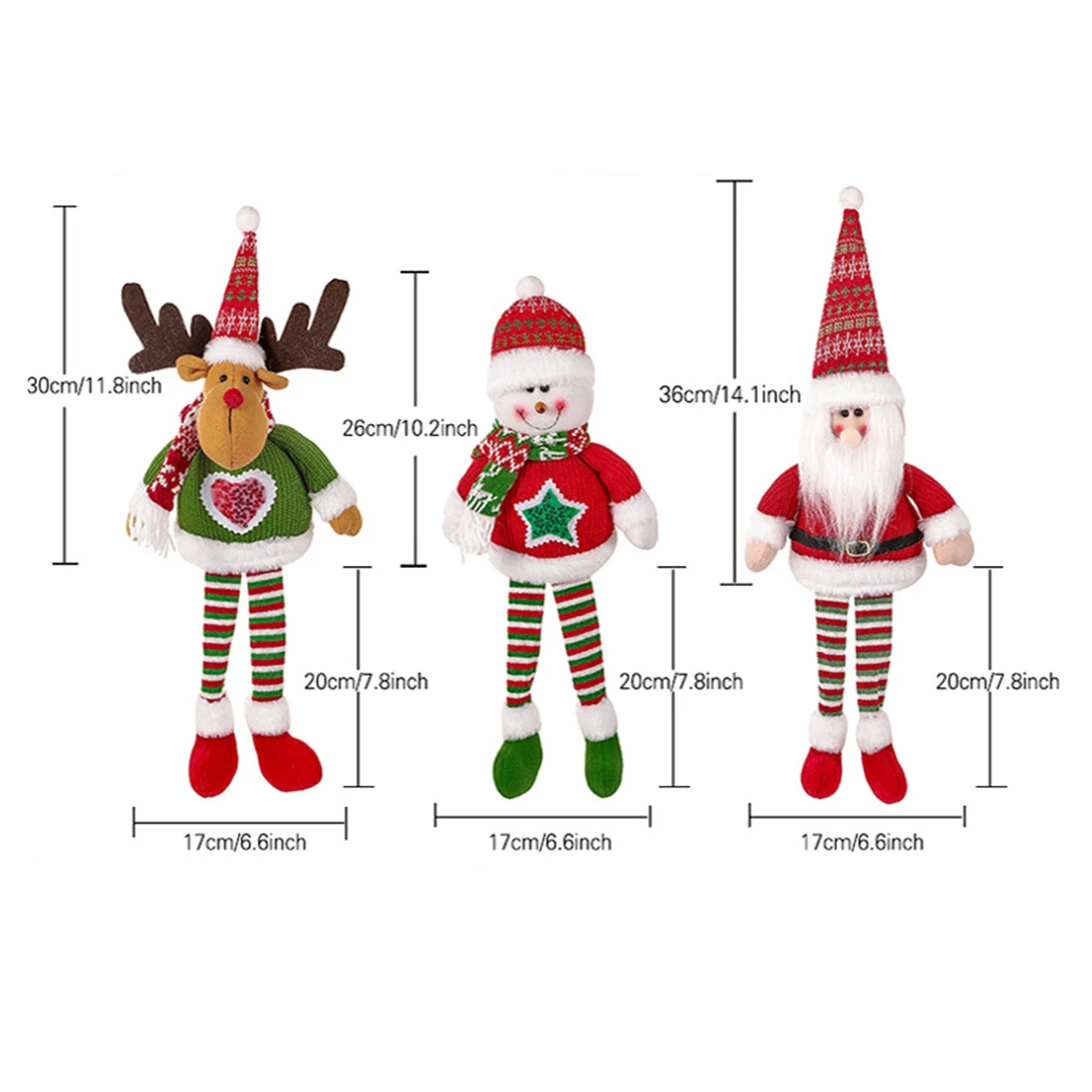 Kalėdų Lėlės Medžio Dekoro Naujųjų Metų Ornamentu Elnių, Sniego Santa Claus Nuolatinis Lėlės Navidad Apdailos Linksmų Kalėdų 2024 - 5