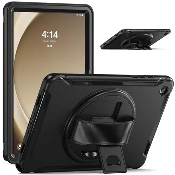 Atsparus smūgiams Case for Samsung Galaxy Tab A9+ SM-X216 X210 X218 Sukamasis Stovas Padengti A9 Plius Apsauginis Dėklas dėklas su Rankos Dirželiu