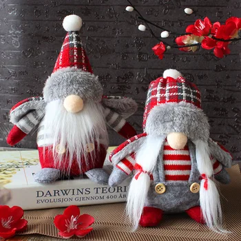 Beveidis Lėlės Beveidis Lėlės Kepurės Su Gobtuvu Pliušinis Lėlės Papuošalų Kūrybos Mielas Atostogų Nykštukas, Kalėdų Dekoracijos