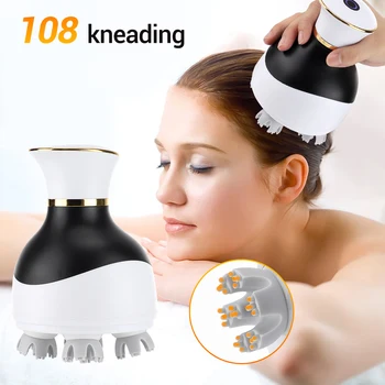 Elektrinis Galvos Massager Belaidžio Minkymo Galvos Massager Plaukų Augimą Kūno Terapijos Kaklo, Pečių Vibracijos Mašina Galvos Vyriais