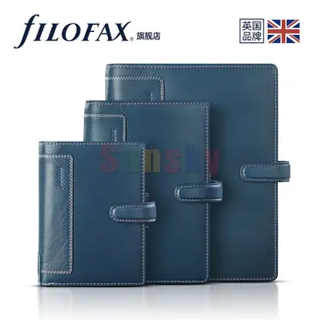 Filofax HolbornA7 A6 A5 Organizatorius Mėlyna, viso Grūdo Buivolo Odos, Gražus ir Elegantiškas Dizainas, Prabangus Kontrasto Susiuvimo