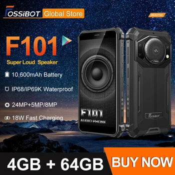 FOSSiBOT F101 Patikima Išmanųjį telefoną,10600mAh Baterijos,4 GB 64GB mobiliųjų Telefonų,24MP Kamera,5.45