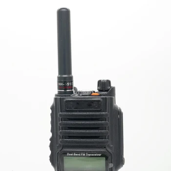 HH-S518+ SMA-Moterų Antena UHF/VHF 145/435MHz Dual Band Trumpas Vertus Antena Baofeng UV-5R Du Būdu Radijo Walkie Talkie