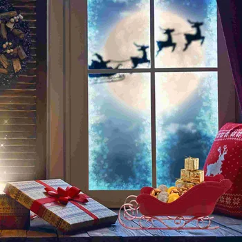 Išskirtinį Rogės Puošmena Plastiko Kalėdų Rogės Pakabukas Kalėdų Eglučių Papuošalai, Namų Dekoracijas Namuose Kalėdų Dekoro Rekvizitai