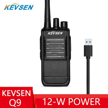 Kevsen K9 USB 12W Didelės Galios Walkie Talkie Analoginės Profesinės FM Stiprus Anti-trukdžių Signalo Kabelis Greitai Radijas