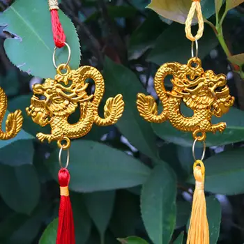 Kinų Zodiako Pakabukas Dragon Pakabukas Laimingas Talismanas Bauda Kūrinys, Kutas Ornamentu Sukurti Naujųjų Metų Dovana Sėkmės
