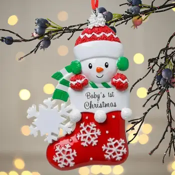 Langų Apdailos Kalėdų Kalėdų Pakabukas Asmeninį Sniego Kūdikio Pirmąją Kalėdų Papuošalų 2023 Kalėdų
