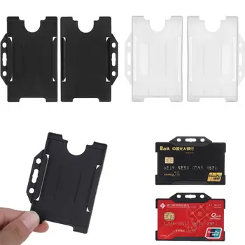 Nešiojamų Praktinių Patvarus Multi-naudoti Kieto Plastiko Ženklelis Darbo ID Kortelės Turėtojas Protector Cover Atveju, ID Kortelės Turėtojas