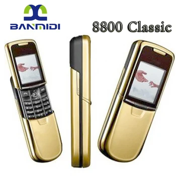 Originalus 8800 Klasikinis Naudojamas Mobiliojo ryšio GSM Telefono Tri-band Atrakinta arabų rusų hebrajų Klaviatūra Pagaminta Vokietijoje dėl 2005 Metų