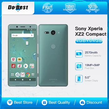 Originalus Sony Xperia XZ2 Kompaktiškas TAIGI-05K H8314 H8324 4G Mobiliojo Telefono 5.0