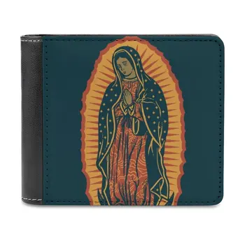 Our Lady Of Guadalupe Atveju Modelį, Odinės vyriškos Piniginės Karšto Pardavimo Naujos vyriškos Piniginės Tendencija Kortelė Pakuotėje Rankinėje madonna