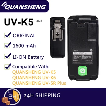 Quansheng UV-K5 Walkie Talkie Baterija Originalus BPK5 Li-ion DC 7.2 V 1600mAh Įkraunamos Baterijos, Su Diržo Keitimą