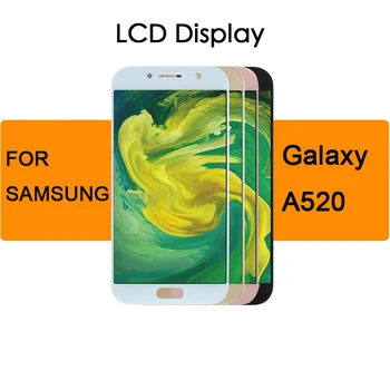 Samsung Galaxy A5 Lcd Ekranas Jutiklinis Ekranas skaitmeninis keitiklis Asamblėjos OLED A5 2017 A520 A520F SM-A520F A5 2016 A510 Remontas