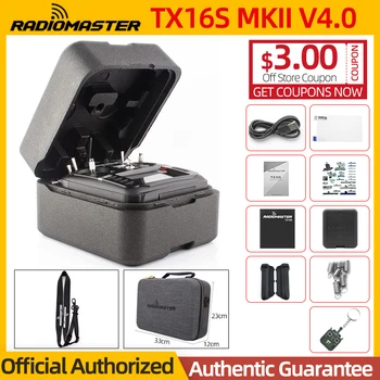 SANDĖLYJE RadioMaster TX16S MKII V4.0 Mark II Salė Gimbal 4IN1 ELRS Radijo Valdytojas Siųstuvas EdgeTX/OpenTX RC FPV Drone
