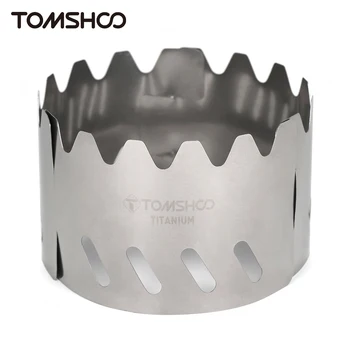 Tomshoo 3 Plokštės Dujinė Viryklė Vėjo Skydas, Lauko Kempingas Iškylą Virimo Degiklis Vėjo Ekranas Ultralight Titano Vėjo Ekranas