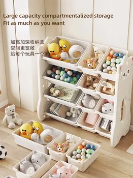 Vaikų žaislas stalčiuko Kūdikio laikymo žaislų stovas Rūšiavimo organizatorius Multi-layer namų spintelės Vaizdą knygų lentyna indų džiovykla