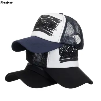 Vyrų, Moterų Hip-Hop Skrybėlę Vasarą Kvėpuojantis Akių Trucker Kepurės Mados Naujų Beisbolo Kepuraitę Išsiuvinėti Laisvalaikio Casquette Snapback Skrybėlę 