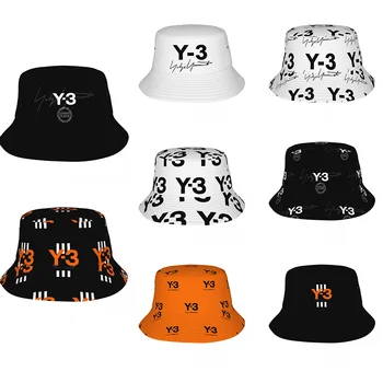 Y-3 Yohji Yamamoto Y3 Logotipas Kibirą Skrybėlės Pavasario galvos Apdangalai Reikmenys, Žvejybos Dangteliai, Lauko Paauglių Boonie Hat Lengvas